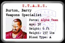 Barry Burton Card