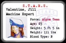 Jill Valentine Card